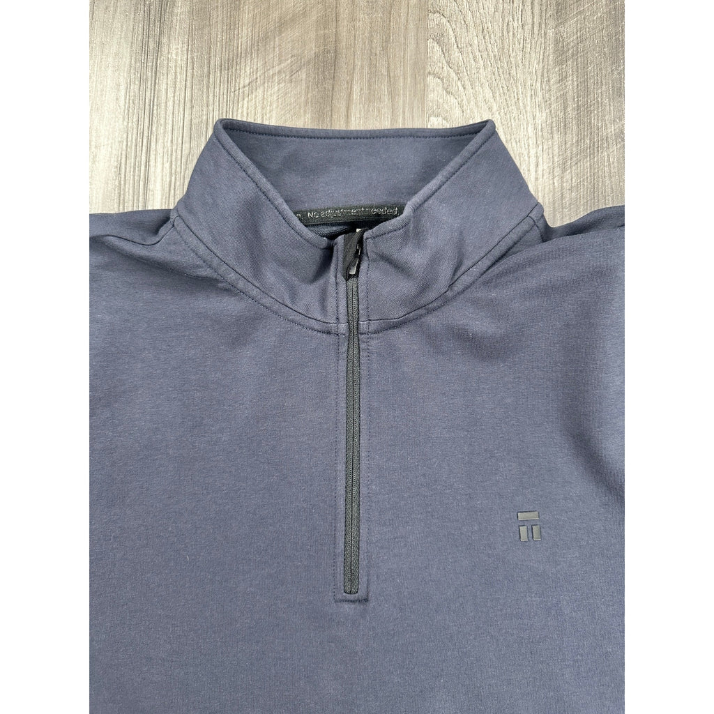 Tommy John Go Anywhere Quarter Zip Pullover in Navy — Size XL
