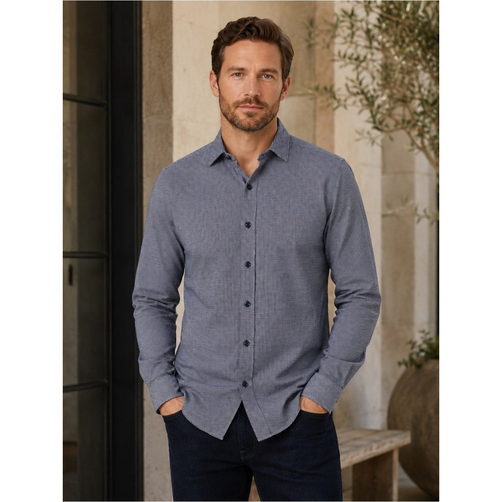 Robert Graham Modern Americana Tailored Fit Checkered Long Sleeve Button - Small