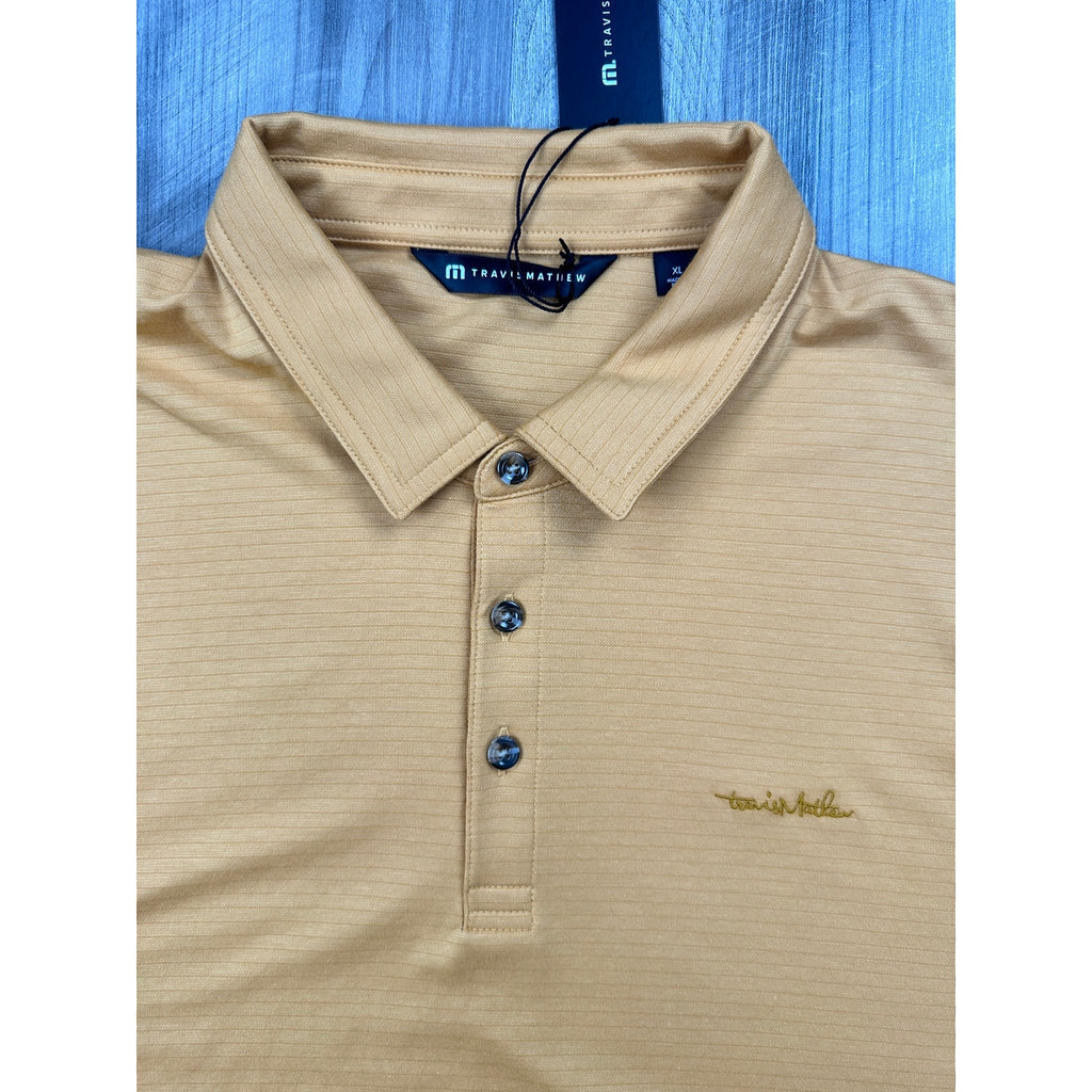 Travis Mathew The Zinna 2.0 Performance Golf Polo in Spruce Yellow — Size XL