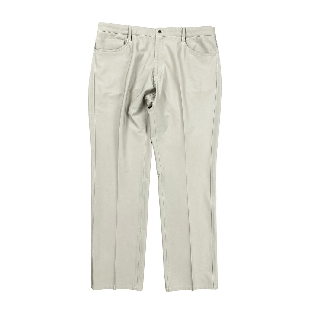 FootJoy FJ Athletic Fit 5-Pocket Performance Golf Pant in Tan Khaki — 38x32