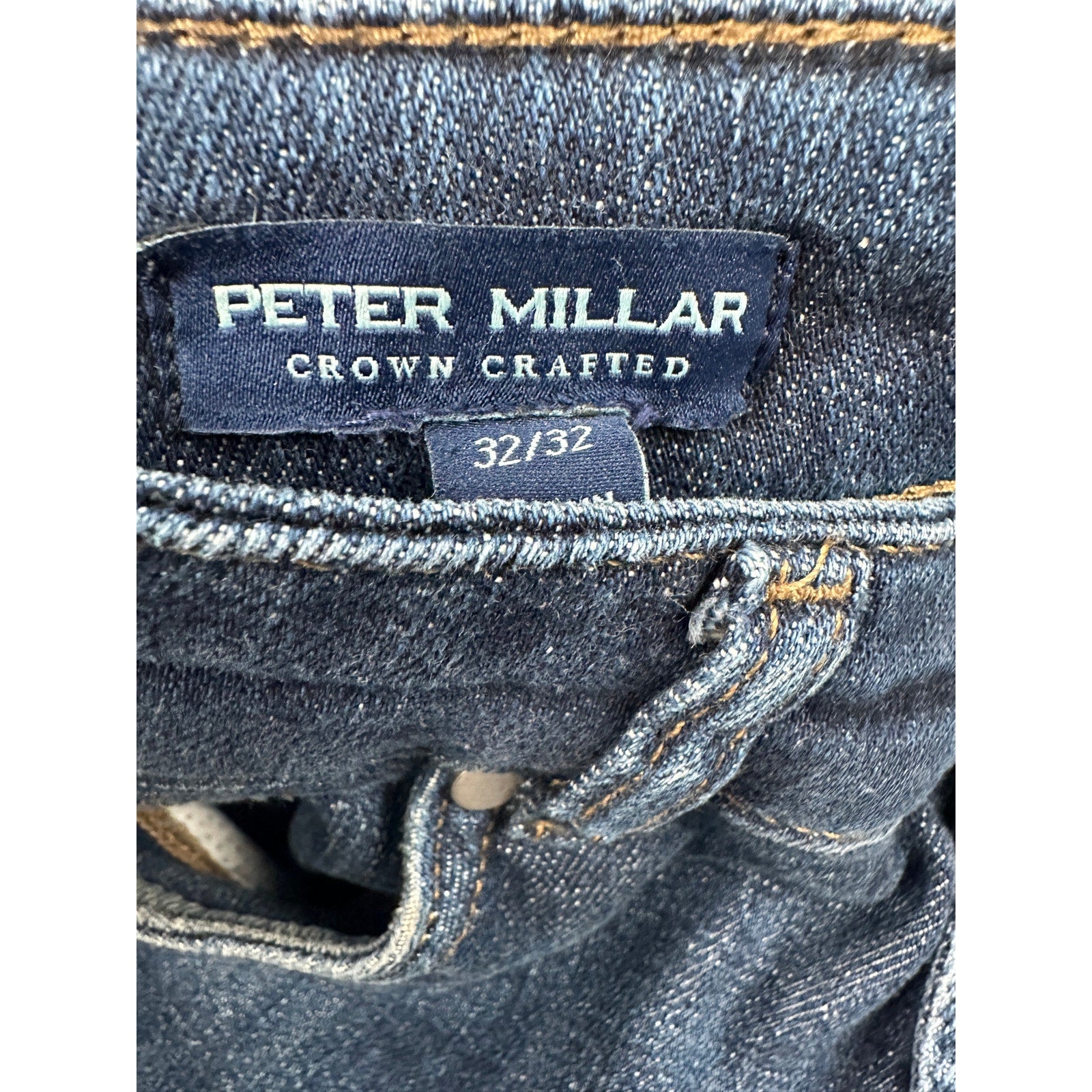 Peter Millar Vintage Washed 5 Pocket Denim Jeans in Blue — Size 32 // Preowned