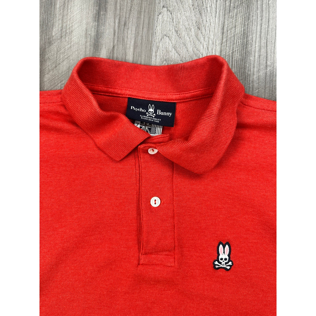 Psycho Bunny Classic Pique Polo in Red — Size 7 (US XL) // Preowned