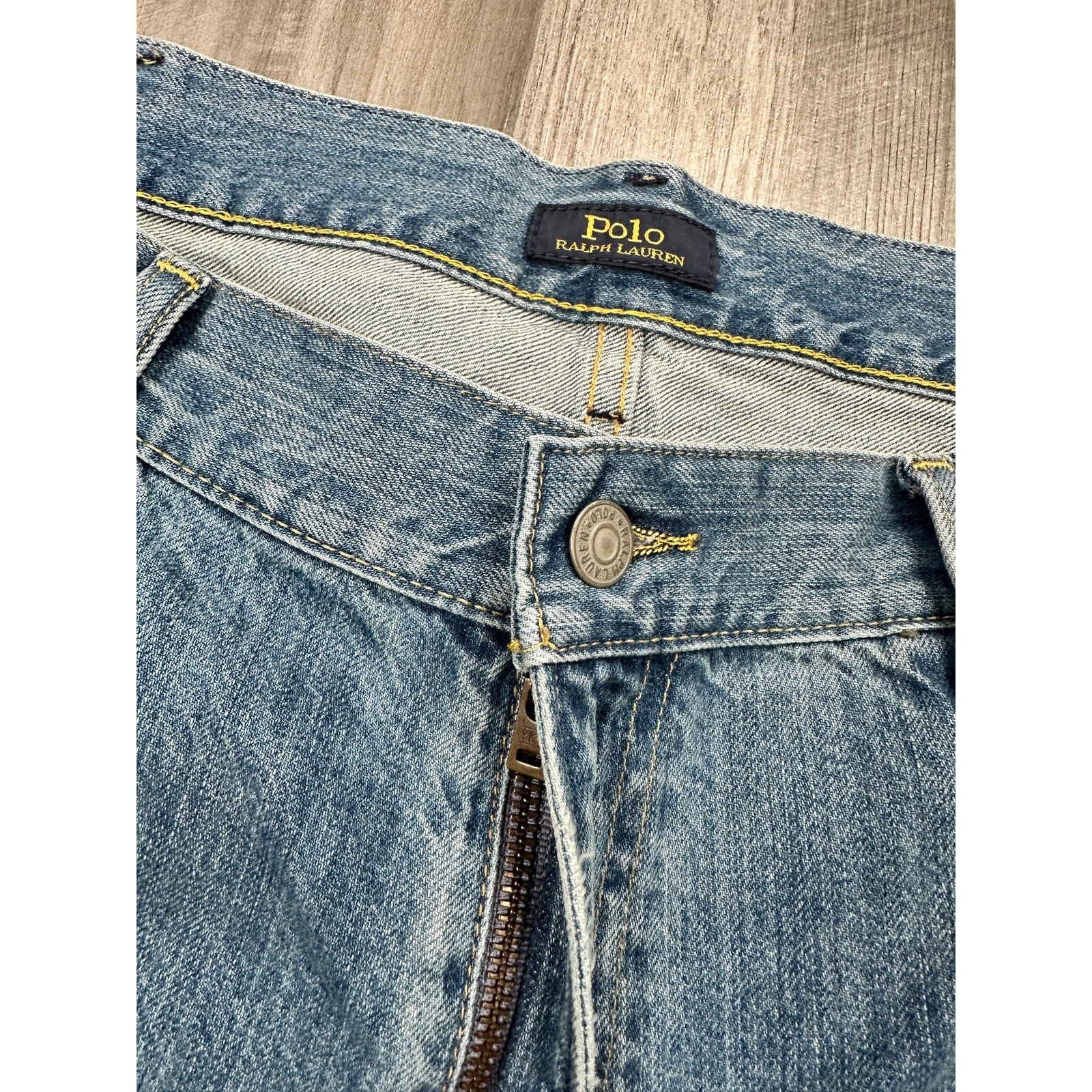 Polo Ralph Lauren Hampton Relaxed Straight Jeans in Blue — Size 38x30 // Preowned