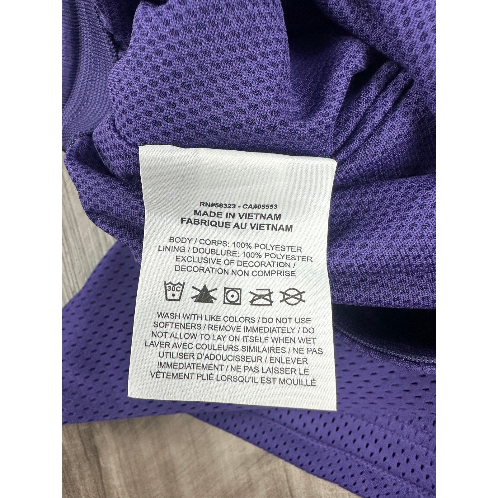 Nike TCU Horned Frogs Loose Fit Mid-Thigh Dri-FIT Mesh Athletic Shorts in Purple — Size Large