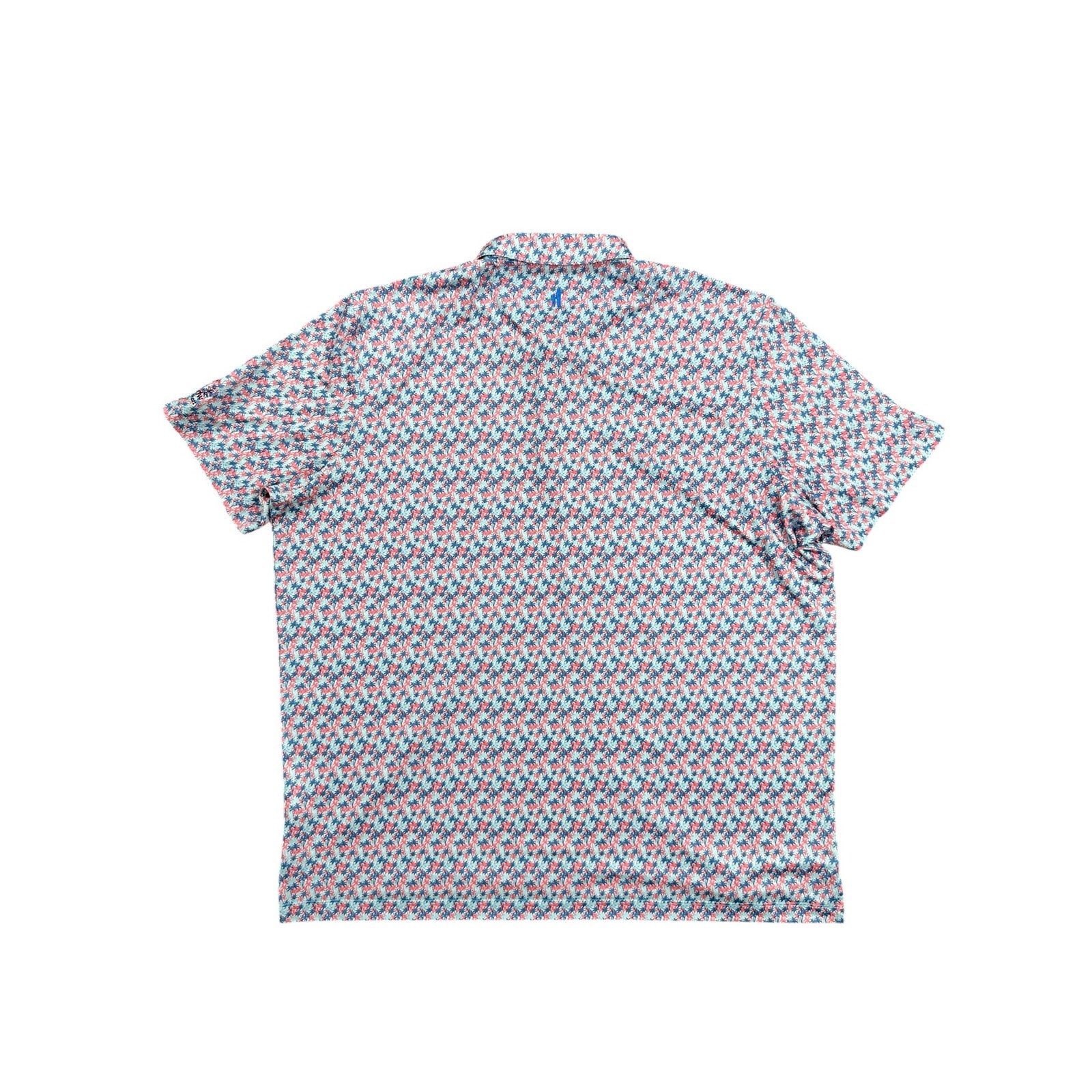 Johnnie-O Royal Palm Performance Golf Polo in Malibu Red with Desert Willow Golf Resort Monogram — Size 2XL // Preowned