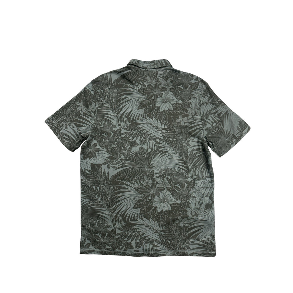 Tommy Bahama Hawaiian Floral Tropical Coal Polo - Medium