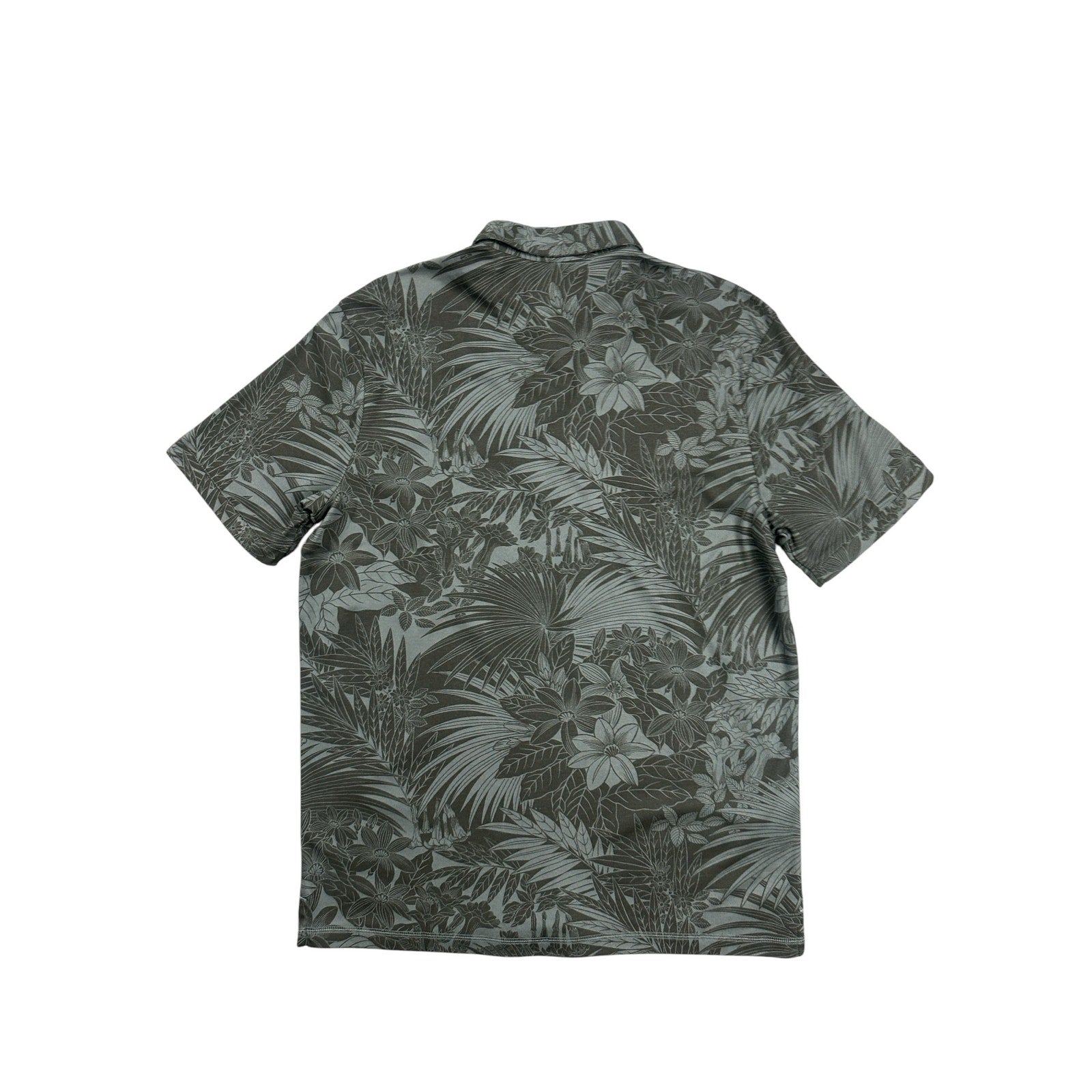 Tommy Bahama Hawaiian Floral Tropical Coal Polo - Medium