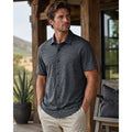 Robert Barakett Ranger Short Sleeve Knit Shirt in Black, Gray — Size Large