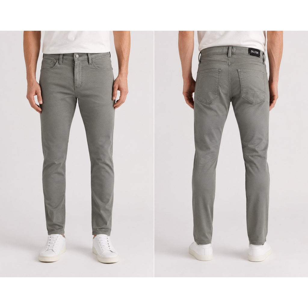 DU/ER N2X Slim Fit No Sweat Stretch Chino Pants in Light Fern — Size 32x30 // Preowned