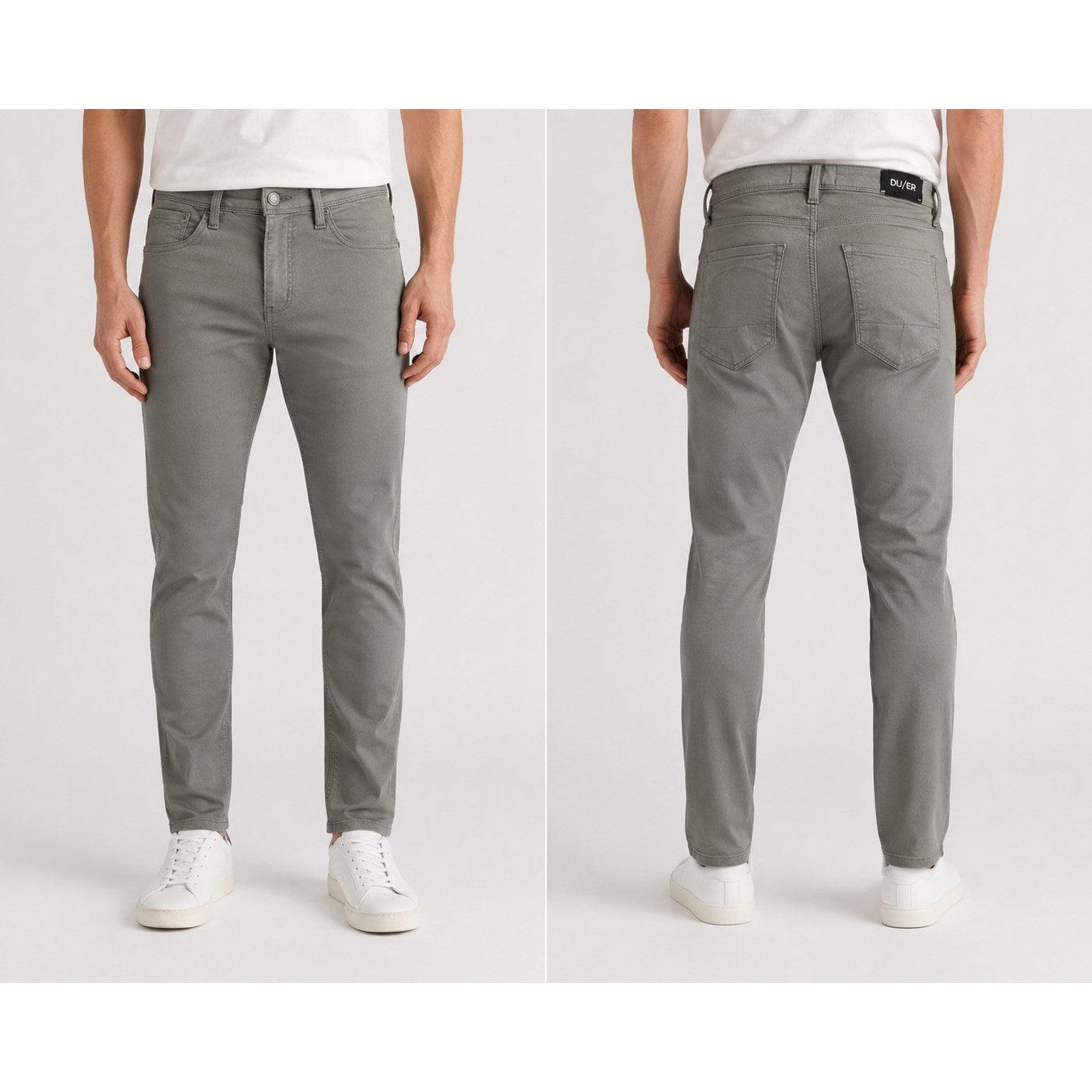 DU/ER N2X Slim Fit No Sweat Stretch Chino Pants in Light Fern — Size 32x30 // Preowned