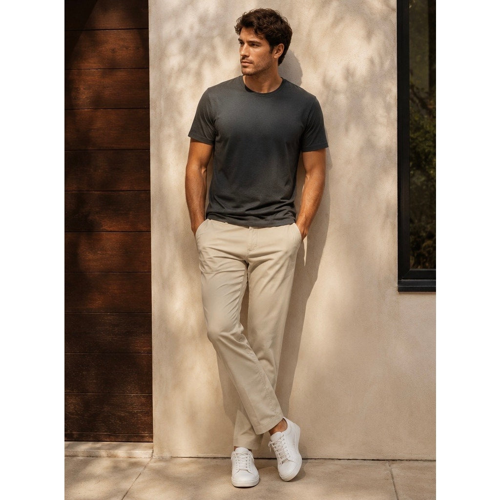 Lululemon ABC Slim Fit Warpstreme 5 Pocket Pants in Tan — Size 32 // Preowned