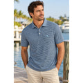 Tommy Bahama Supima Cotton Moisture Wicking Striped Pique Short Sleeve Polo — Size XL // Preowned
