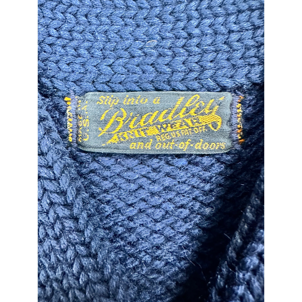 Bradley Knit Wear Vintage 1920s-30s Wool Shawl Collar Striped Varsity Athletic Sweater — Size Small // Preowned