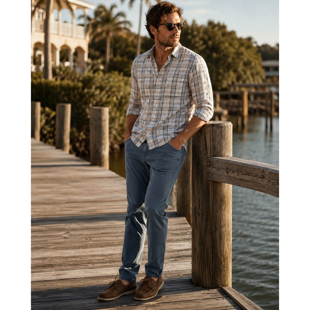 Faherty Comfort Twill 5 Pocket Pants in Navy — Size 31 // Preowned