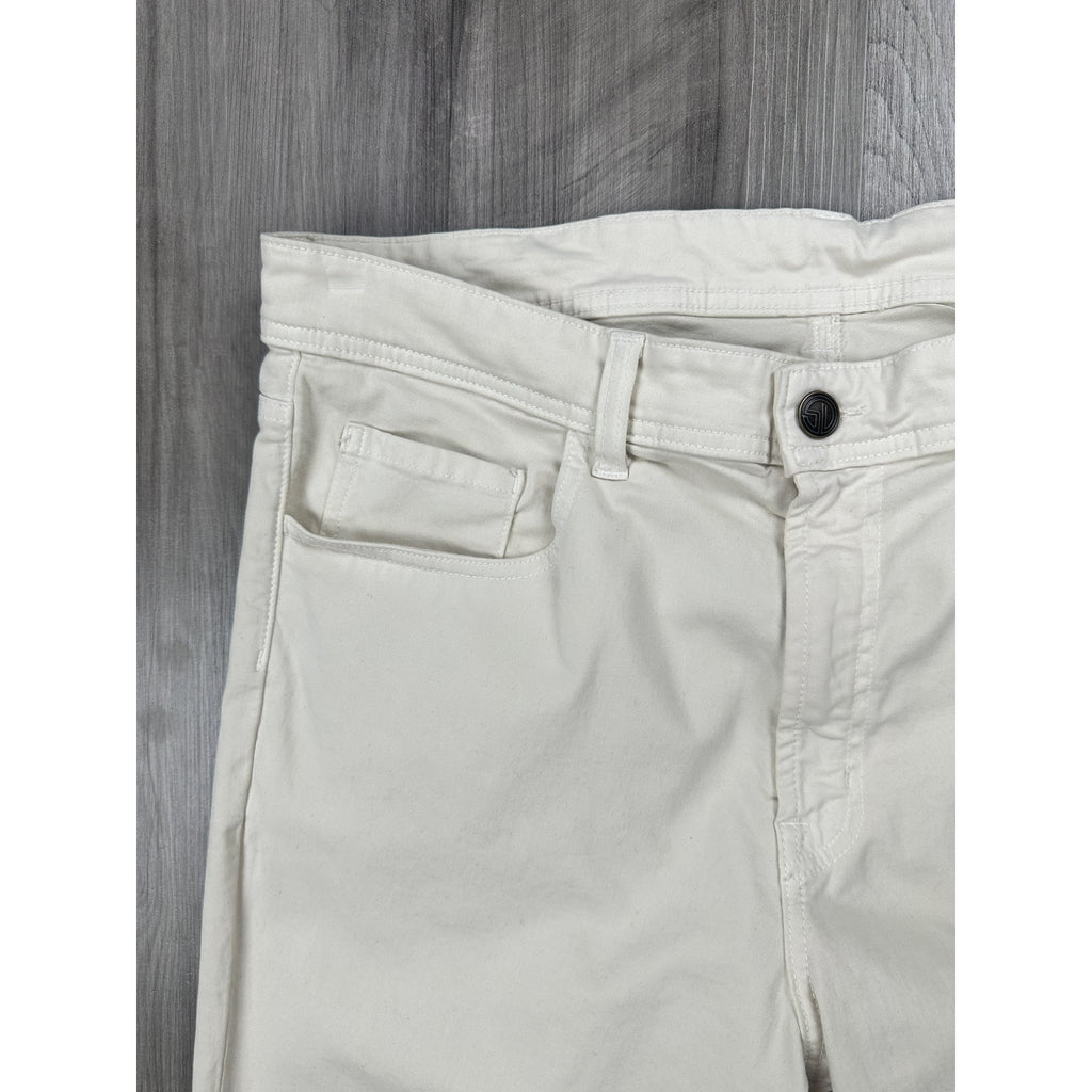Straight Down Clemson Performance Golf Chino Pants in Light Cream — Size 36 // Preowned