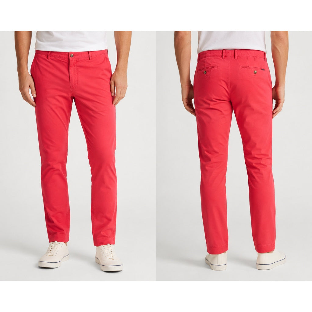 Polo Ralph Lauren Stretch Slim Fit Chino Pants in Nantucket Red — Size 38x30 // Preowned