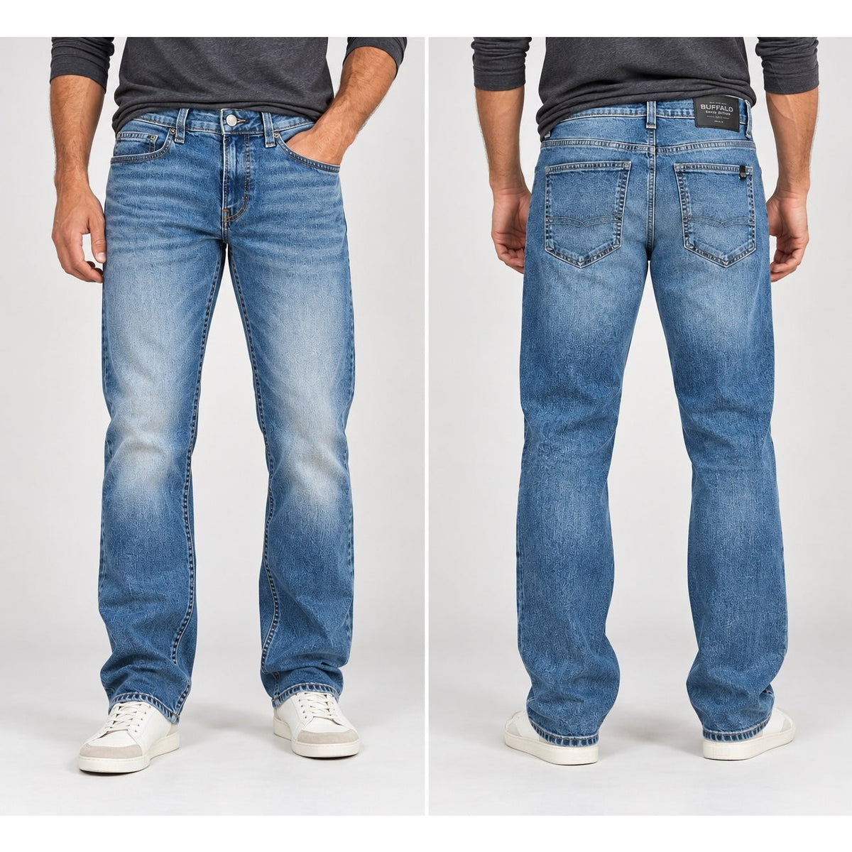 Buffalo David Bitton Driven Relaxed Straight Jeans — Size 32x32