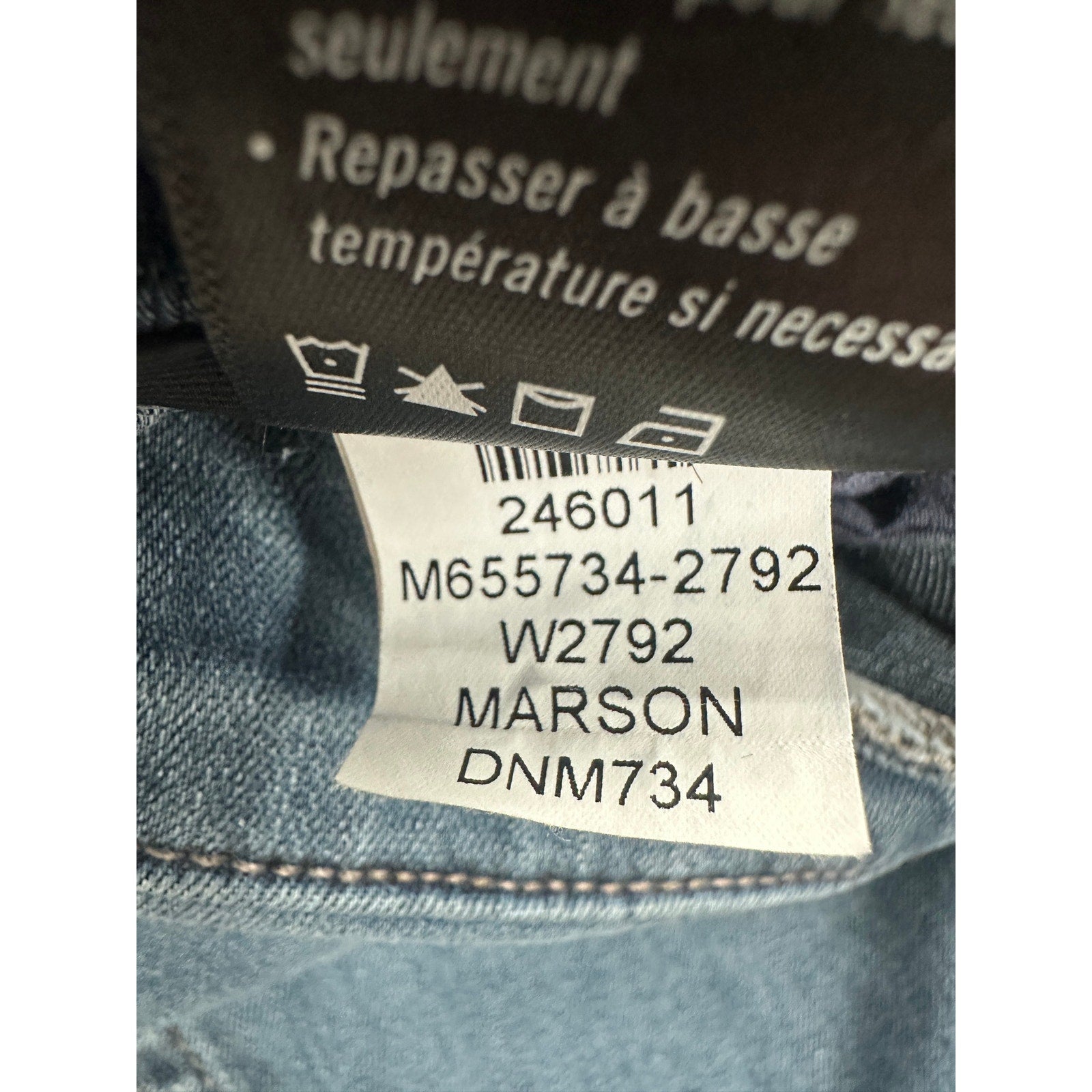 Paige Federal Slim Straight Jeans in Marson Blue — Size 33 // Preowned