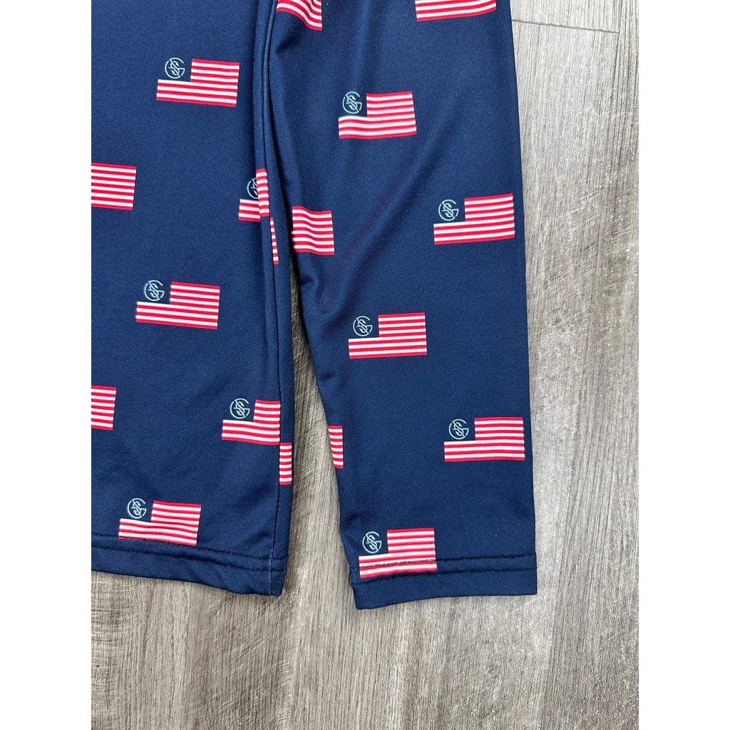 Googan Squad America Ultimate Performance Hoodie in Navy, Red, White — Size Small // Preowned