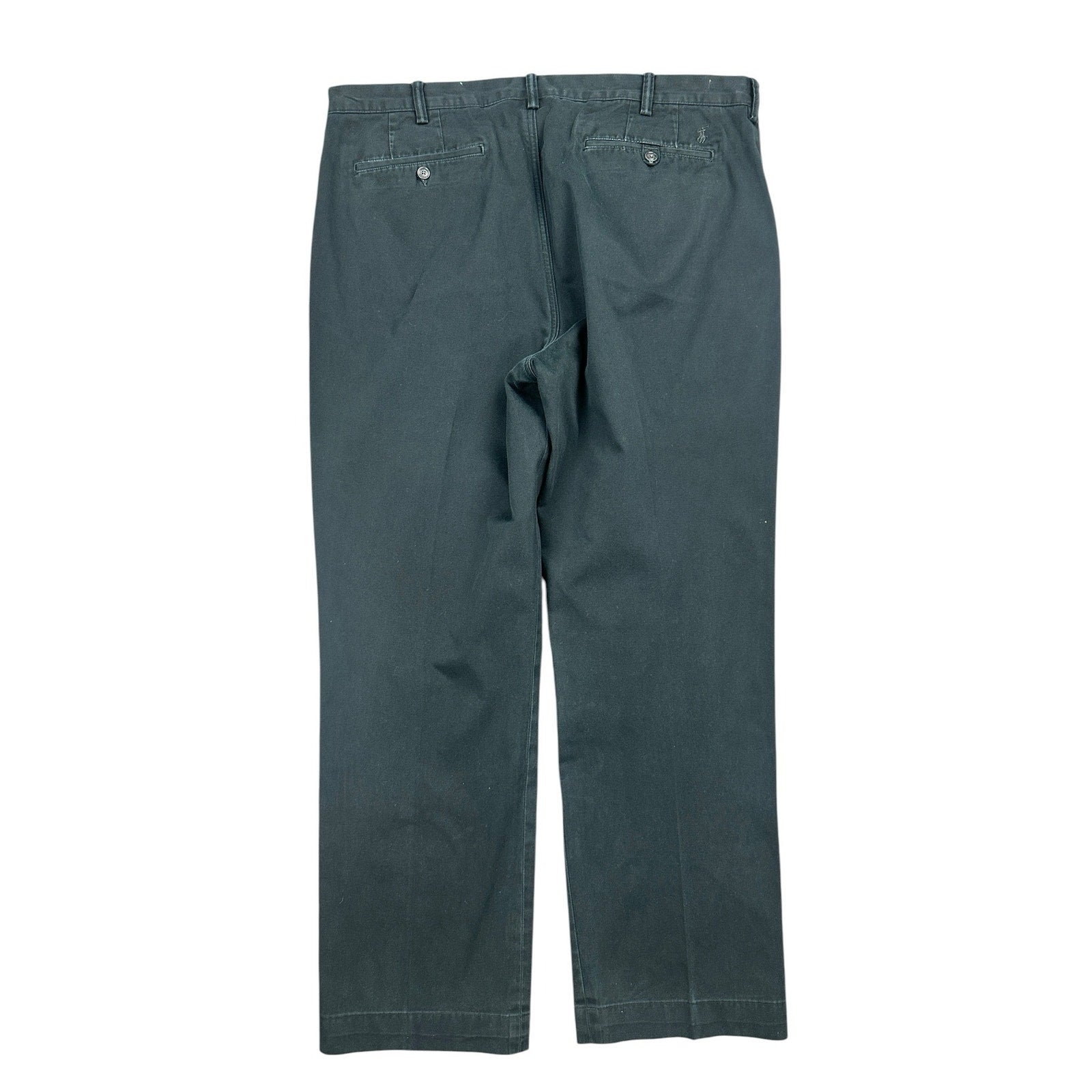Polo Ralph Lauren Classic Fit Cotton Twill Chino Pants in Black — Size 38 // Preowned