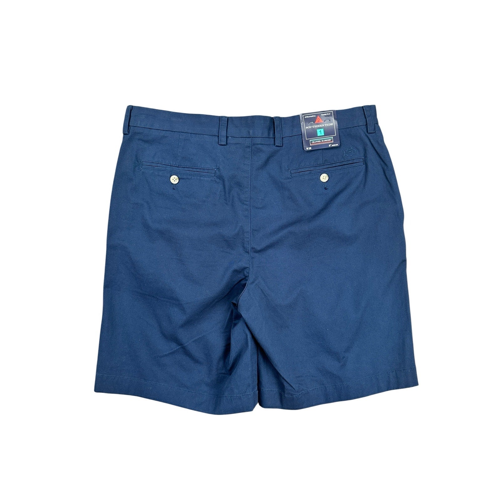 Southern Tide 9-Inch Channel Marker Chino Shorts in Navy — Size 36