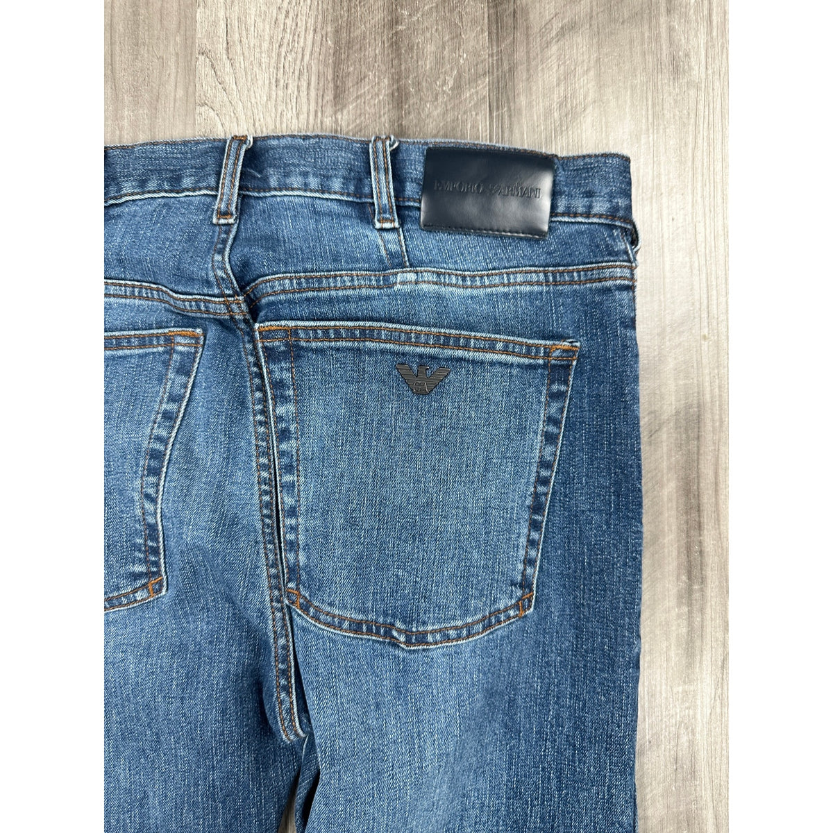 Emporio Armani J31 Regular Straight Leg Jeans — Size 34x32 // Preowned