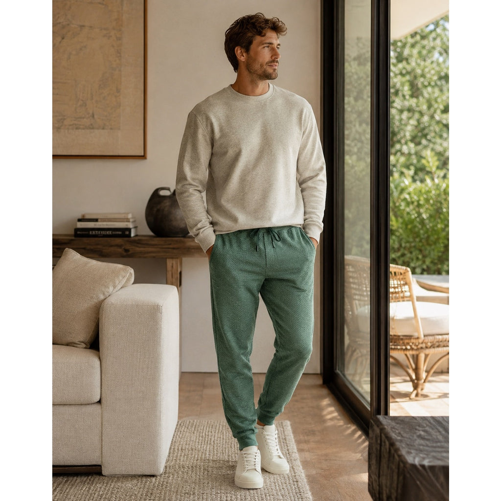 Lululemon At Ease Knit Joggers in Olive Green — Size Medium // Preowned
