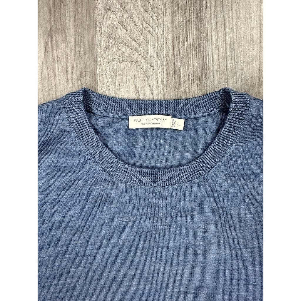 Suitsupply Merino Wool Crewneck Sweater — Size Large // Preowned