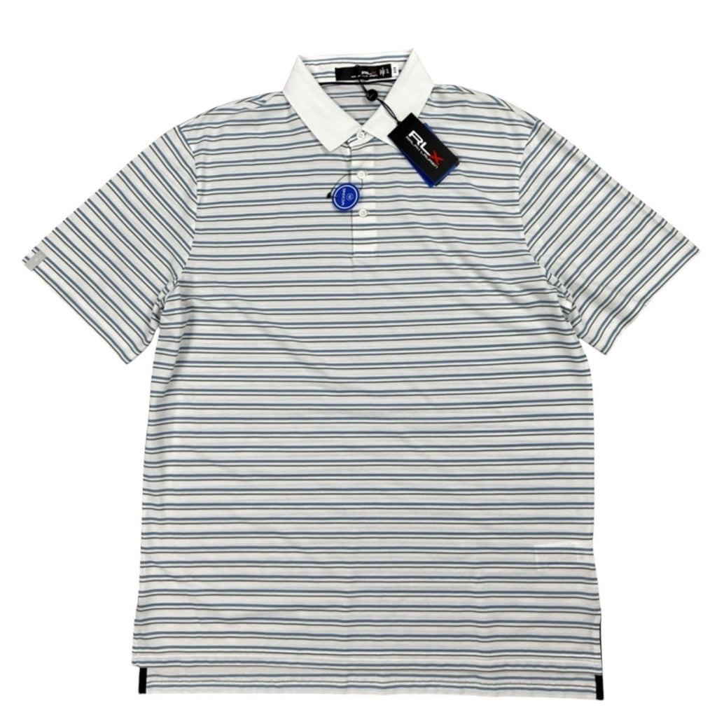 RLX Ralph Lauren Striped Classic Fit Wicking Performance Golf Polo - XL