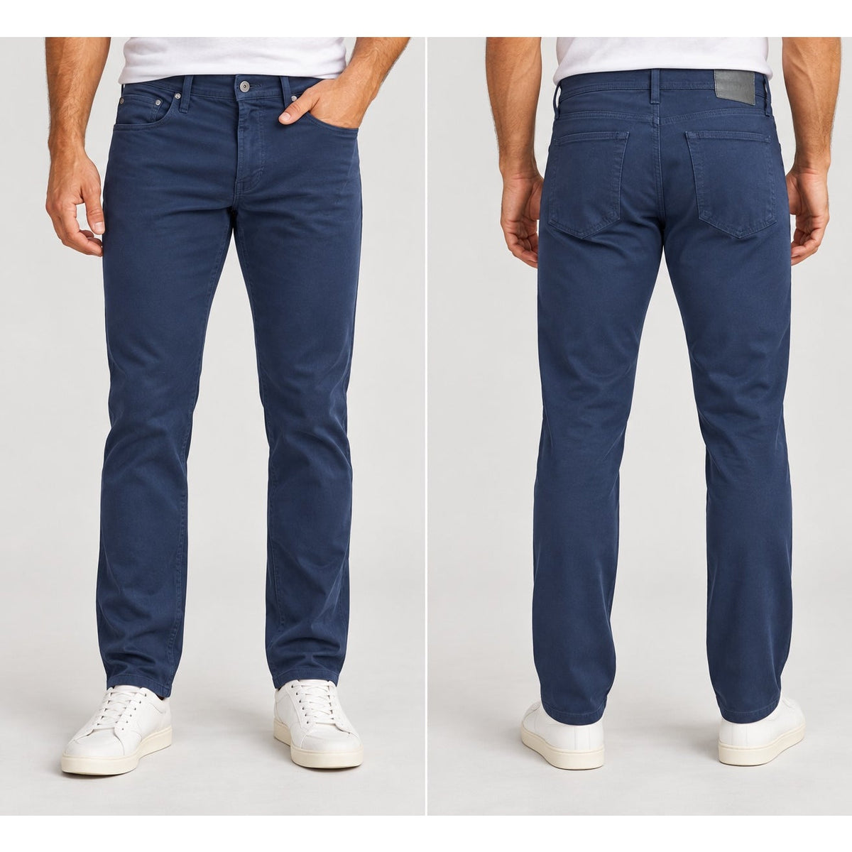 AG Adriano Goldschmied The Tellis Modern Slim Straight Sueded Stretch Sateen Chino Jeans — Size 34x34 // Preowned