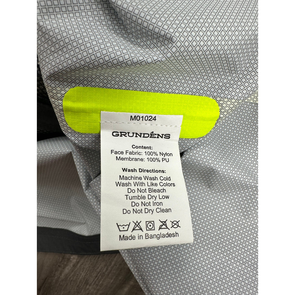 Grundens Trident Ripstop Hooded Jacket in High Visibility Yellow — Size 2XL