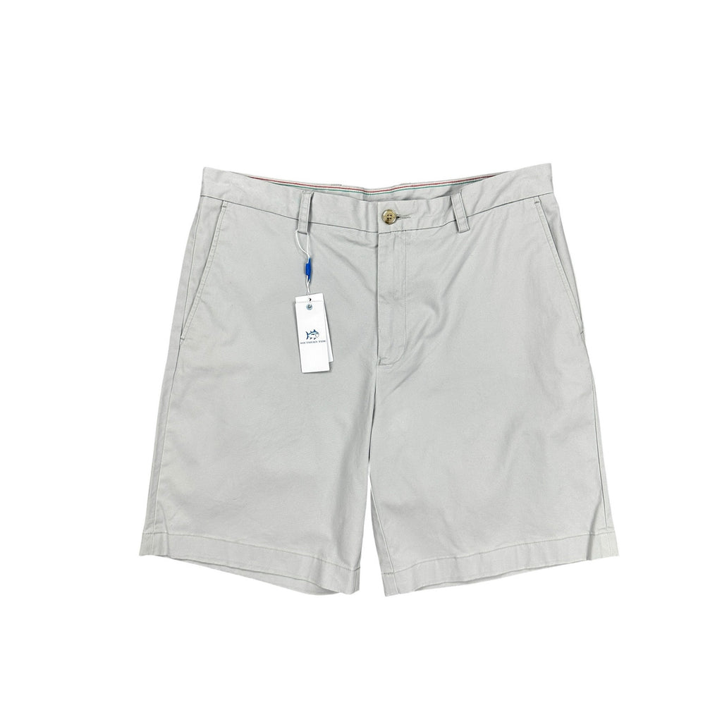 Southern Tide 9" Channel Marker Chino Short in Seagull Gray — Size 36