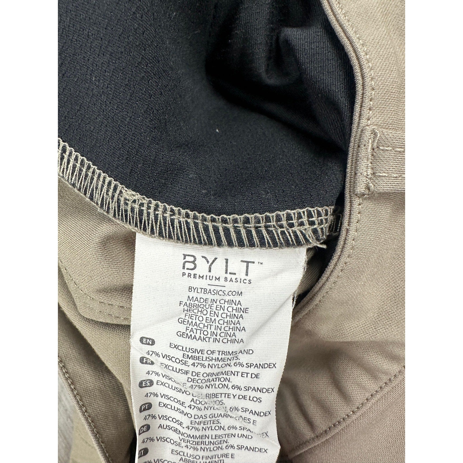 BYLT Everyday 2.0 Performance Chino Pants Taupe — Size 31