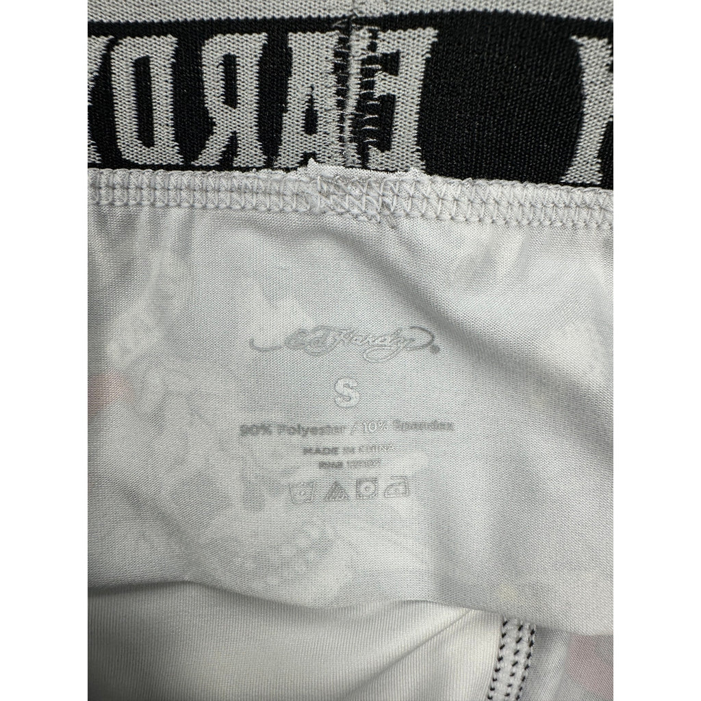 Ed Hardy Death or Glory Skull Eagle Microfiber Boxer Brief in Gray — Size Small
