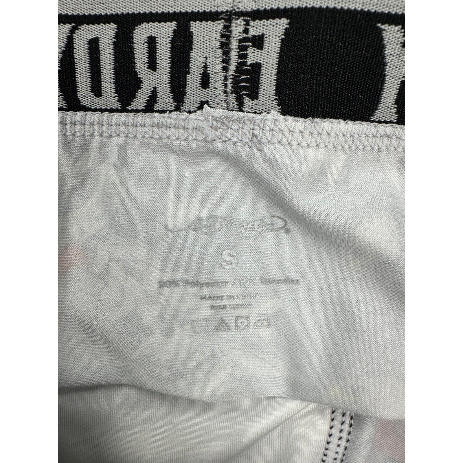 Ed Hardy Death or Glory Skull Eagle Microfiber Boxer Brief in Gray — Size Small