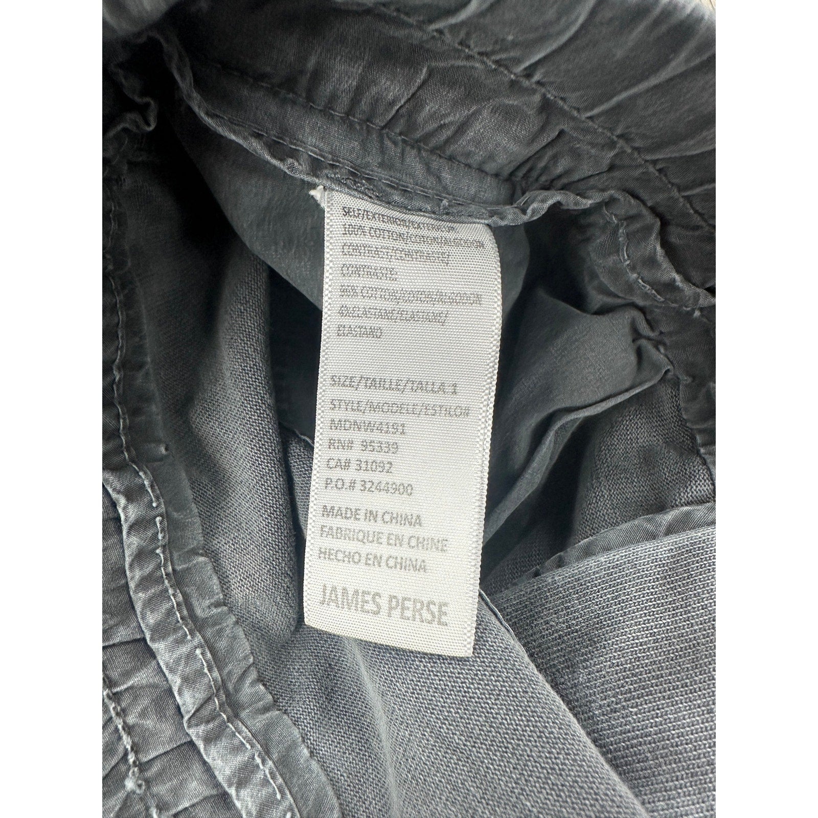 James Perse Parachute Poplin Cargo Shorts in Gray — Size 1 (US Small) // Preowned
