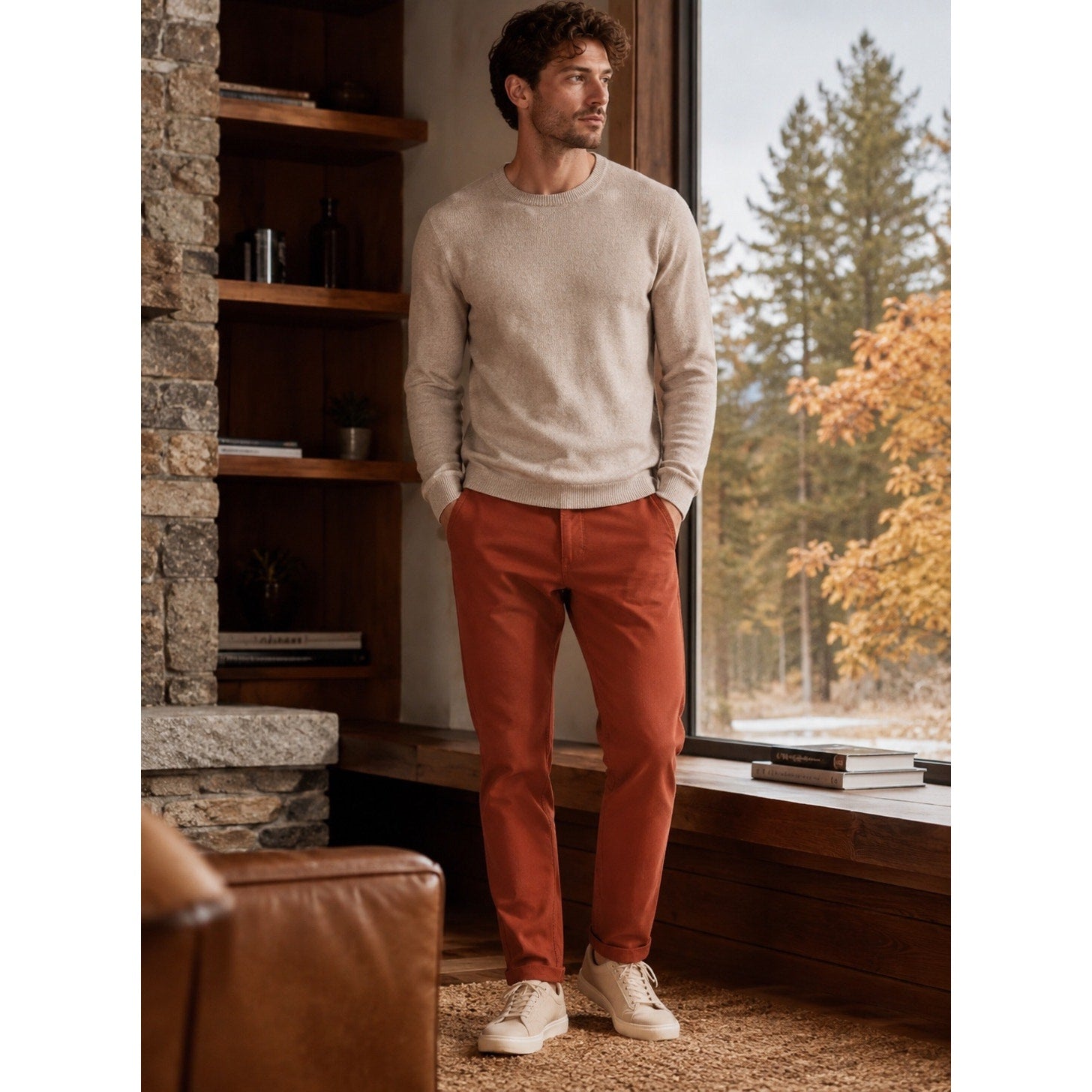 Lululemon ABC Slim Fit 5 Pocket Pant Utilitech in Rust — Size 28 // Preowned