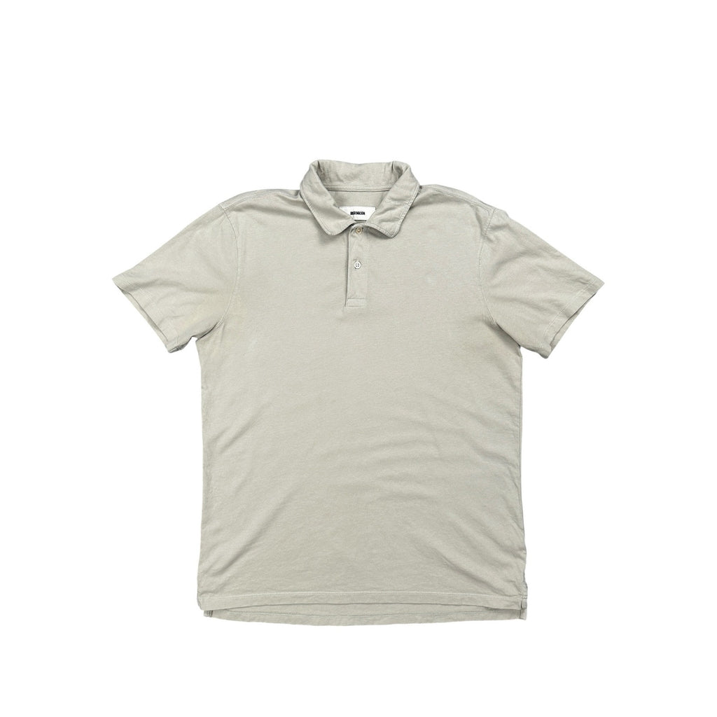 Buck Mason Sueded Cotton Jersey Polo in Warm Taupe — Size Medium // Preowned