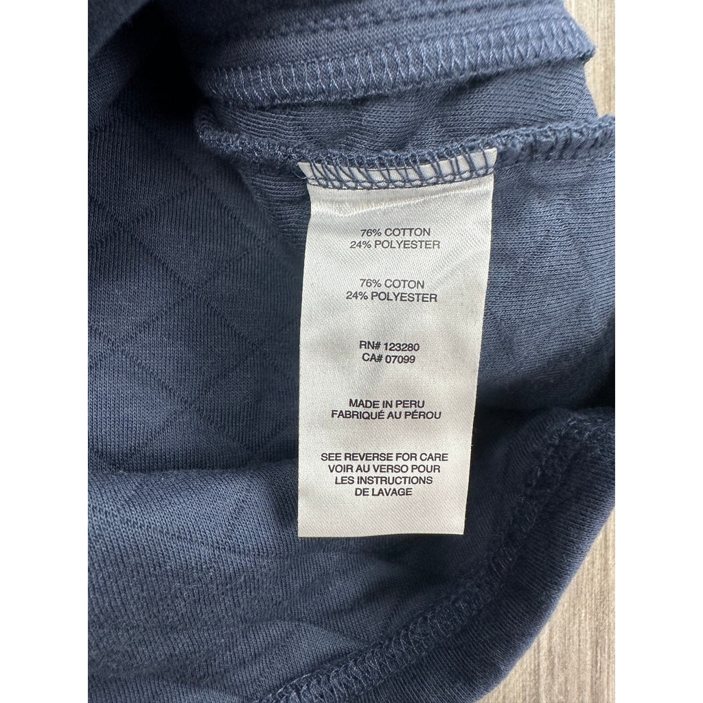 Travis Mathew Transatlantic Quarter Button Pullover in Total Eclipse — Size Small