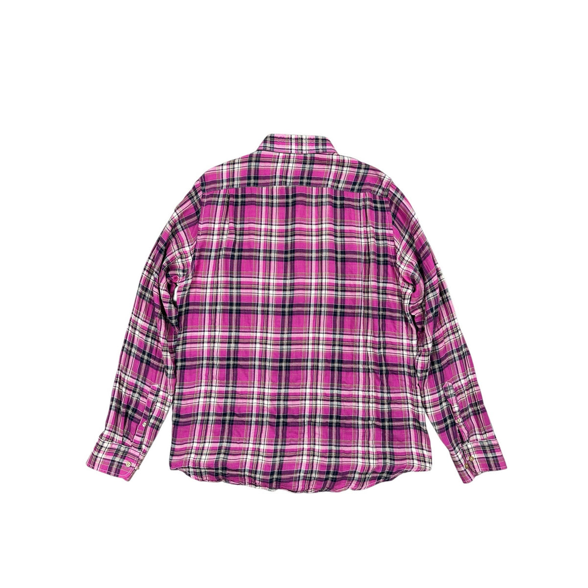 Georg Roth Lightweight Cotton Stretch Performance Weave Plaid Long Sleeve Shirt — Size 2XL // Preowned