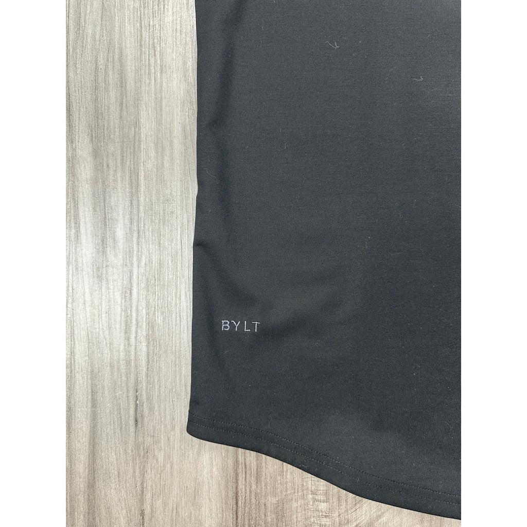 BYLT Everyday Short Sleeve Drop Cut Tee in Black — Size Large