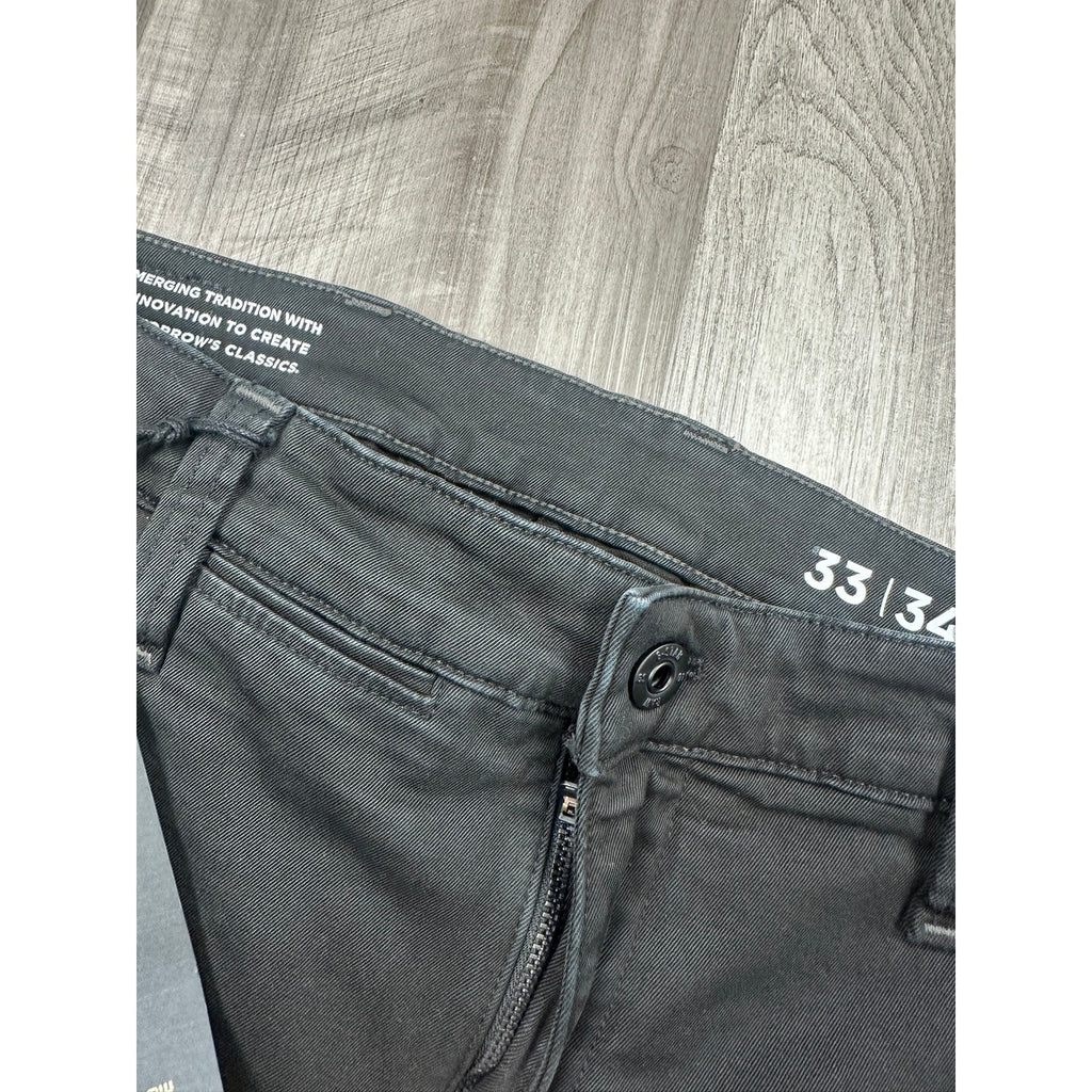 G-Star Raw Skinny Bracket Superstretch Twill Chino Pants in Dark Black — Size 33