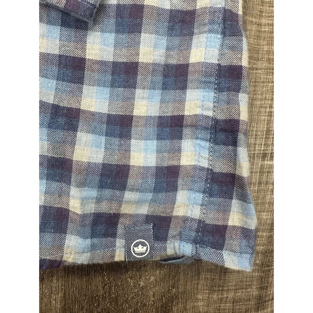 Peter Millar North Bay Crown Cotton Sport Plaid Long Sleeve Button Down Shirt — Size 2XT // Preowned