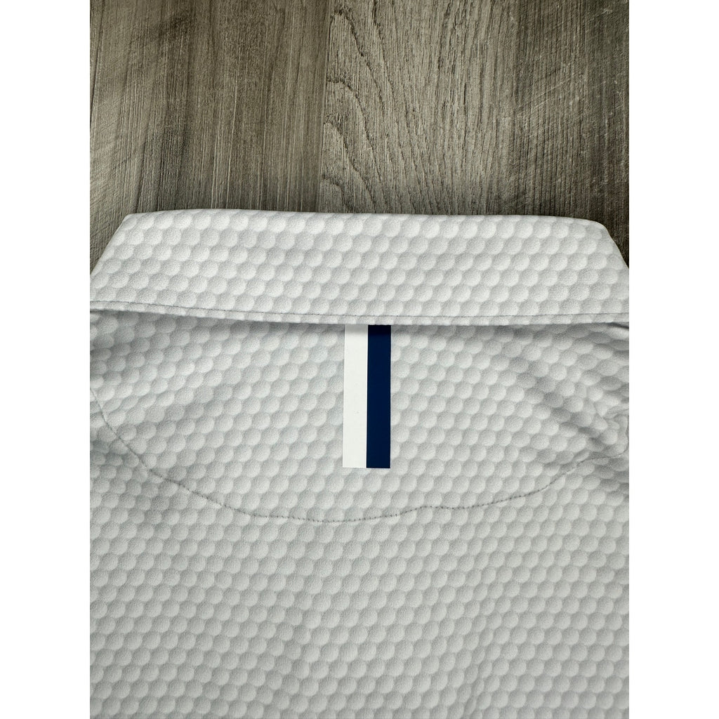 Rhoback The Be The Ball Performance Golf Polo in White Gray — Size 2XL // Preowned