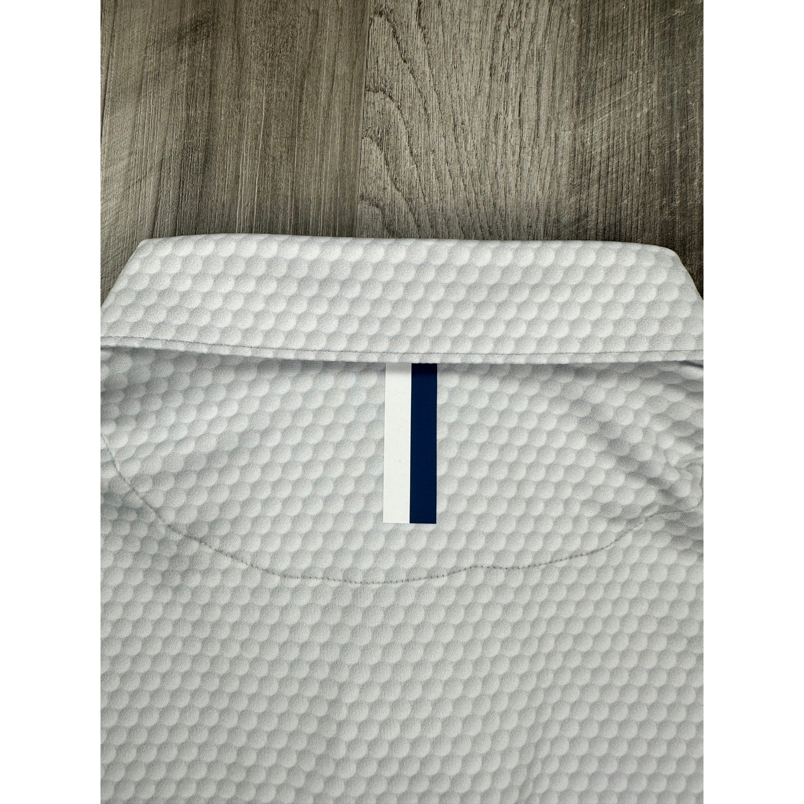 Rhoback The Be The Ball Performance Golf Polo in White Gray — Size 2XL // Preowned