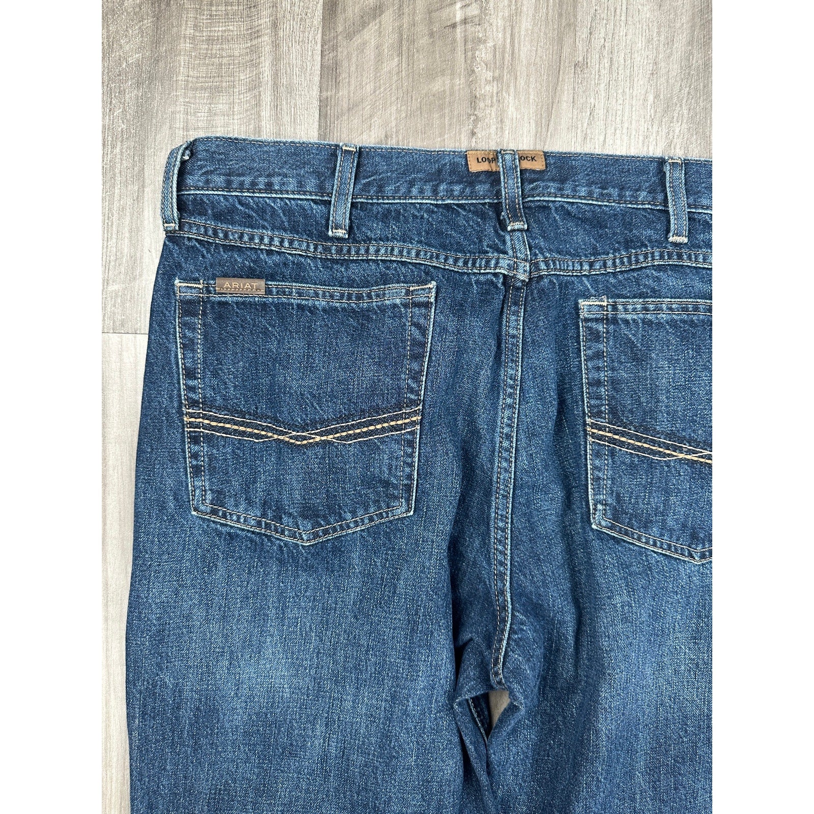 Ariat M4 Low Rise Legacy Boot Cut Jean in Roadhouse — 38x32 // Preowned