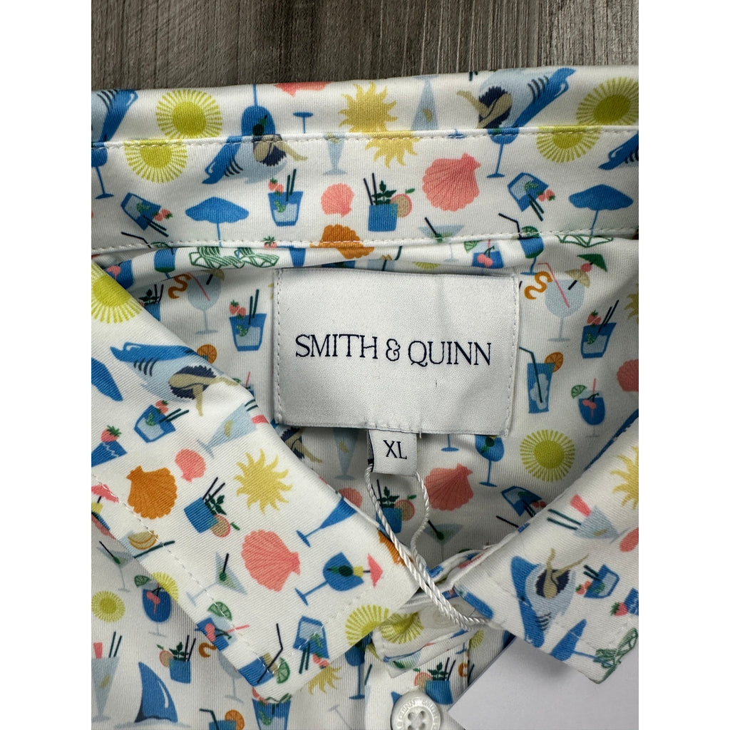 Smith & Quinn Drink or Swim Performance Golf Polo in Smitty Light — Size XL