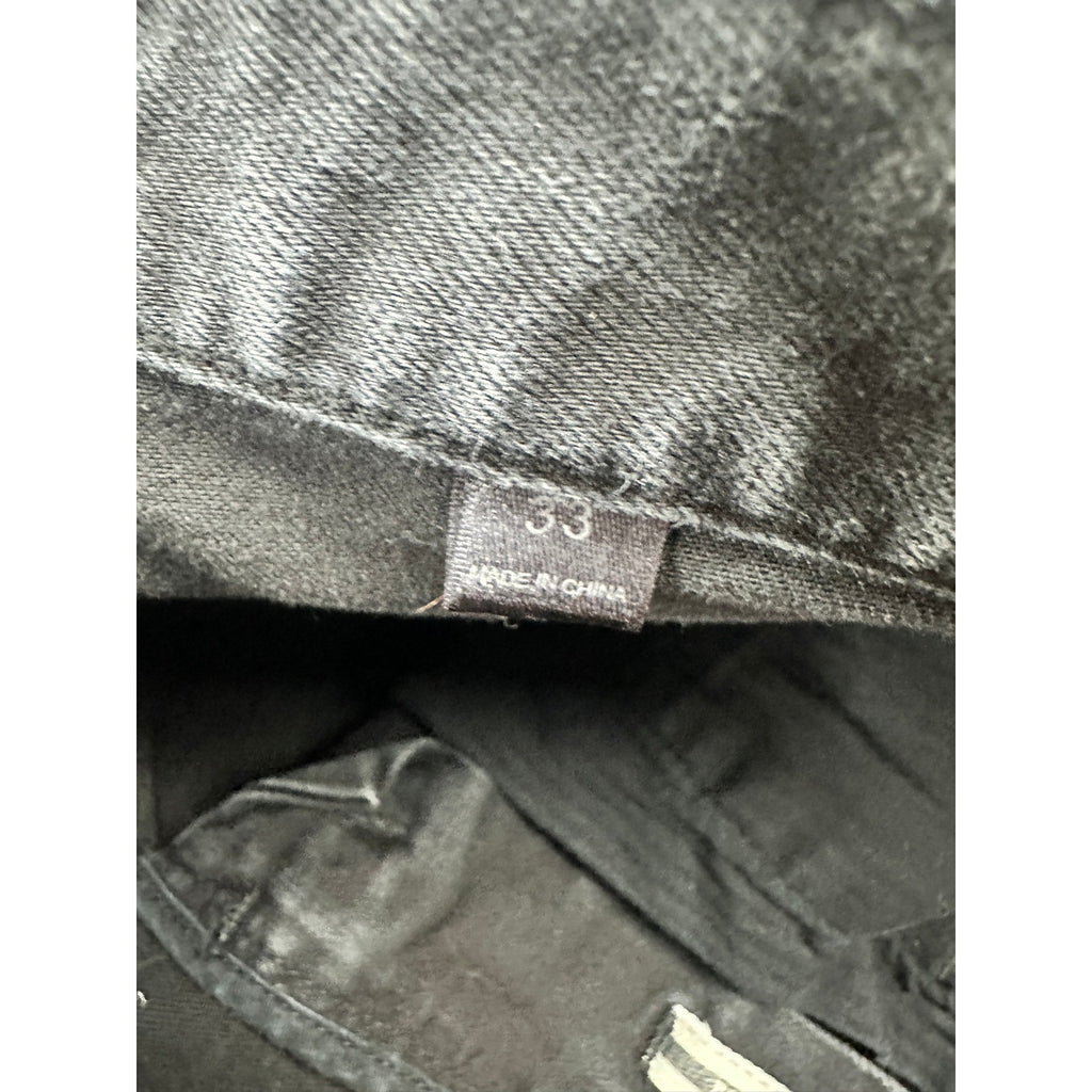 John Varvatos Bowery Slim Straight Jean in Black — Size 33 // Preowned