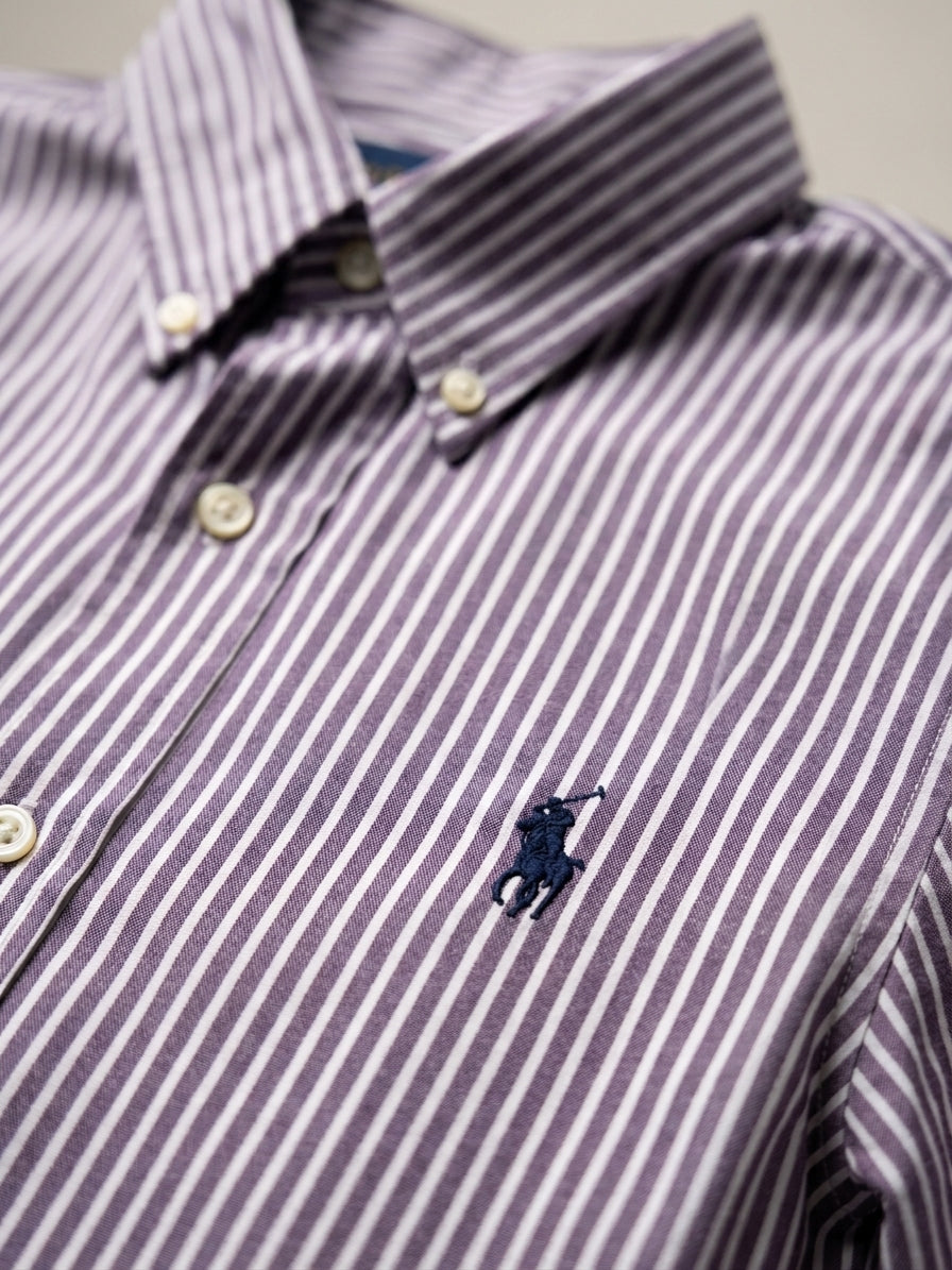 Polo Ralph Lauren Classic Fit Performance Stripe Button-Down — Large