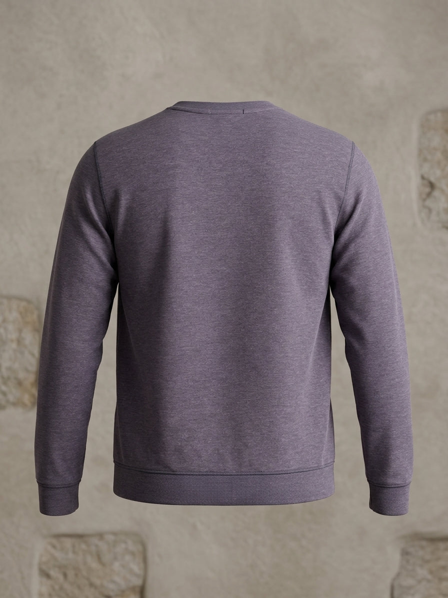 Robert Barakett Nortonville Crew Neck Pullover in Dusk Purple — XL